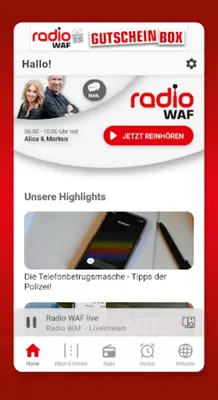 Radio WAF android App screenshot 6